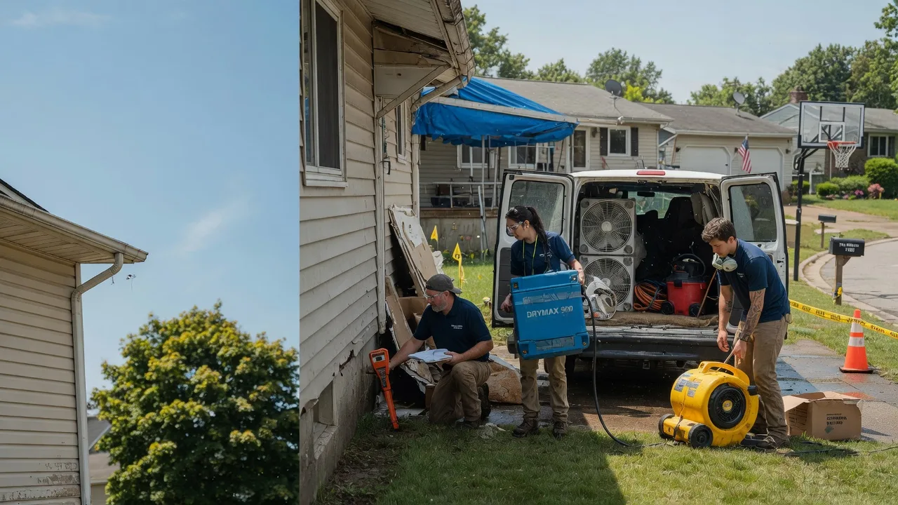 Ceiling Leak Cleanup in Kirkwood, IL near me